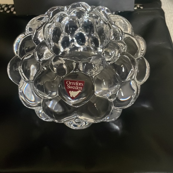 ORREFORS RASPBERRY VOTIVE - Picture 3 of 4